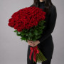51 красная роза 100 см фото 2